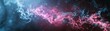 © kitidach - Abstract cosmic nebula with vibrant pink and blue clouds of gas and dust in an expansive, starry space background.
