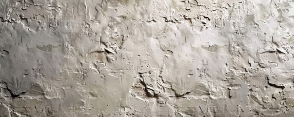 Poster - Textured plaster wall with rough finish, 4K hyperrealistic photo