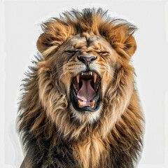 Poster - Fierce lion growling