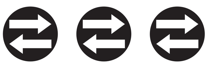 Wall Mural - Transfer icon. Exchange arrow icon, vector illustration