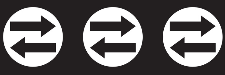 Transfer icon. Exchange arrow icon, vector illustration
