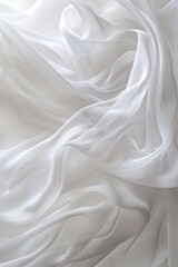 Aufkleber - A detailed view of a white fabric surface