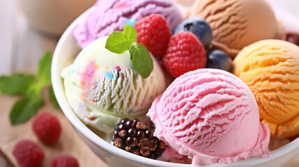 Wall Mural - Analyze the global ice cream market and emerging trends.