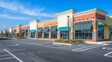 Poster - commercial real estate encompasses retail, office, and industrial properties.