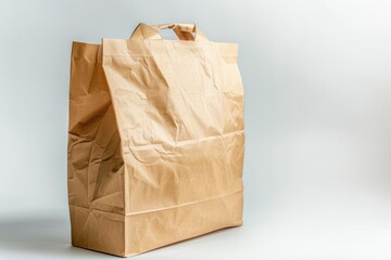 Aufkleber - A brown paper bag sitting on a table with no additional context