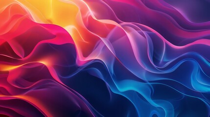 Poster - Design an abstract background using fluid, gradient colors to create a sense of depth and movement.