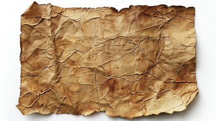 Poster - A simple paper with a blank surface sitting on a table, great for representing creativity or inspiration