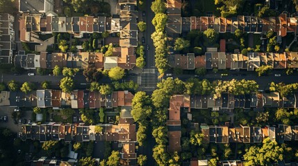 Poster - Real estate development shapes urban landscapes and community infrastructure.