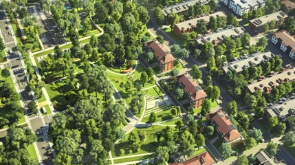 Poster - Real estate development shapes urban landscapes and community infrastructure.