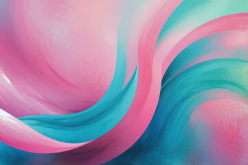 Wall Mural - blue and pink abstract digital art background