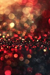 Poster - A blurry image featuring a red and black background with no distinct objects or features