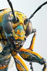Poster - Close-up view of a bug's head and eyes, showing detailed features