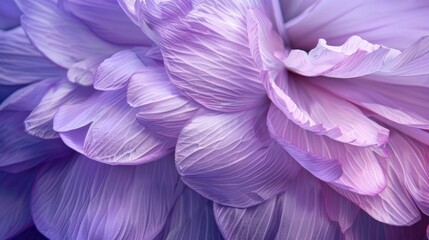 Canvas Print - Close up of gentle purple flower petals