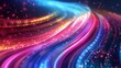 © Idea stock - illustration of light speed using color vibrant