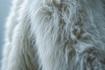 Poster - A close-up shot of a white furry animal's face, suitable for use in illustrations or as a design element