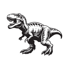 Wall Mural - tyrannosaurus rex dinosaur image vector isolated on white background