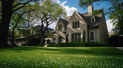 Aufkleber - Dallas texas  april 2023 a home with a lawn : Generative AI