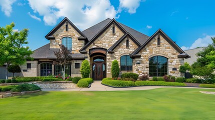Aufkleber - Dallas texas  april 2023 a home with a lawn : Generative AI