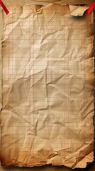 Poster - Lined paper background with cute frame