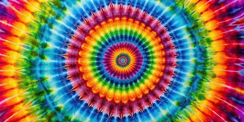 Wall Mural - Abstract colorful tie dye spiral background, texture, rainbow, folded, textured, swirl, vibrant, dyed, psychedelic