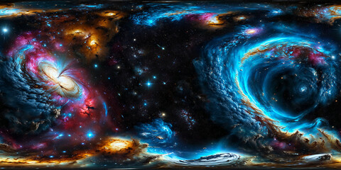Wall Mural - HDRI Equirectangular Space Panorama A