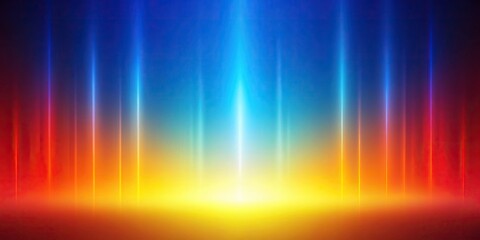 Abstract glowing gradient background with blue, red, and yellow color waves on a black background , abstract, glowing, gradient, background