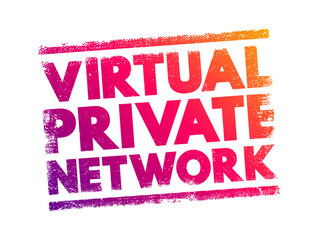 Aufkleber - vpn virtual private network - encrypted connection over the internet from a device to a network, acr