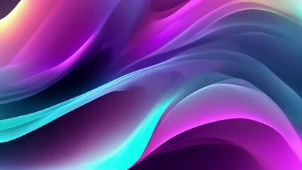 Sticker - Abstract flowing smooth fractal waves background