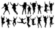 © ZackZephyr - Silhouette of a Woman Jumping Up in Various Poses