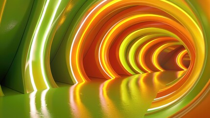 Sticker - Brightly colored tunnel