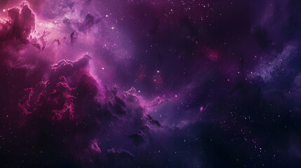 Wall Mural - A purple sky with a large moon and stars