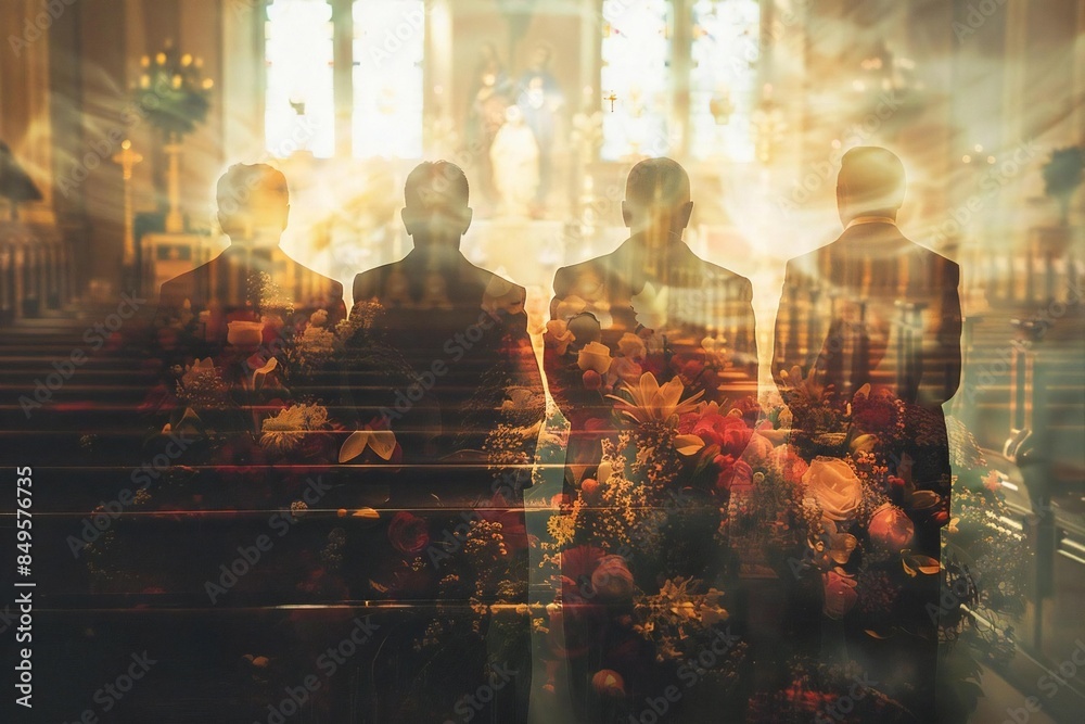 Solemn Funeral Ceremony for a Beloved Family Member: A Reverent Display ...