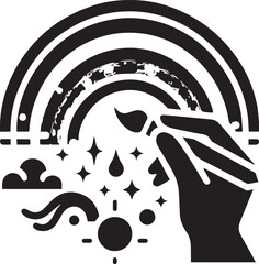 Wall Mural - Vector illustration of rainbow icon