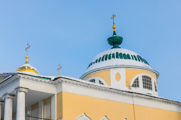 Wall Mural - the historical center of the city of Yaroslavl, Russia, a UNESCO protected site, presents buildings of all styles of Russian architecture of the last five centuries.