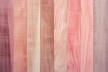 Poster - Pink wooden planks create a textured background for your text or design. Natural grain and knots add a rustic touch. Perfect for design projects, capturing carpentry essence