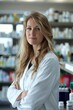 © Jorge Ferreiro - Female Pharmacist in White Lab Coat at Pharmacy