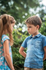 Two Kids Standing Together