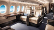 © Ahsan Ali - First-Class Luxury Seats for Corporate or Vacation Airplane Travel with Copy Space