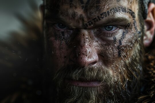 Warriors of the world ancient viking warrior BARBARIAN Generative AI