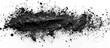 © FryArt - Charcoal powder dispersion on white backdrop