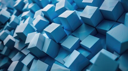 Blue cube stack