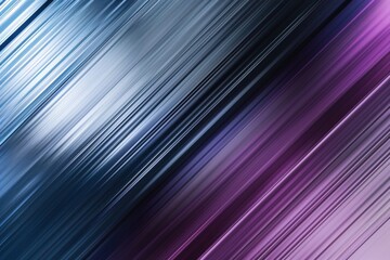 Poster - Abstract background with diagonal lines in shades of blue and purple, creating a sense of motion and speed, ideal for technology or futuristic themed projects