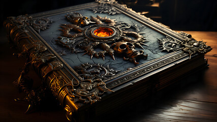 Cursed Book - Magic, Fantasy, Spell, Wizardry, Witchcraft, Halloween, Wicked, Creepy, Dark, Cursed, October