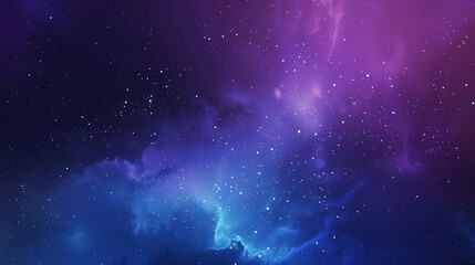 Wall Mural - a starry night sky with purple and blue hues.