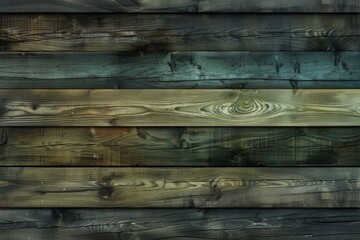 Poster - Rustic wooden background made of old, weathered boards in natural brown hues with a vintage charm perfect for any project
