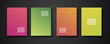 © emi - set cover design template with modern geometric lines textured pattern and colorful dynamic gradation