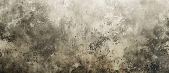 Poster - Aged, worn concrete wall with distressed texture in gray, brown, and white. Perfect for urban themes with cracked, scratched, stained details. Visually striking contrast for creative projects
