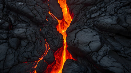 Canvas Print - Lava From Volcano