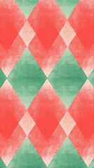 Sticker - Christmas argyle pattern backgrounds abstract texture.