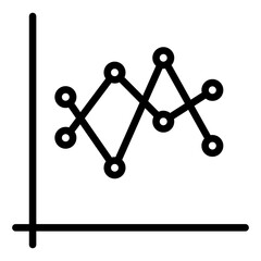 Poster - line chart icon 